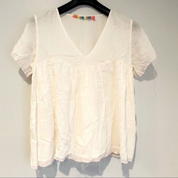 Surf Bazaar Neon Speckled Swim Cover Up Top M/L - Picture 1 of 6